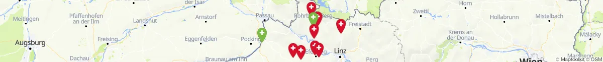 Kartenansicht für Apotheken-Notdienste in der Nähe von Klaffer am Hochficht (Rohrbach, Oberösterreich)